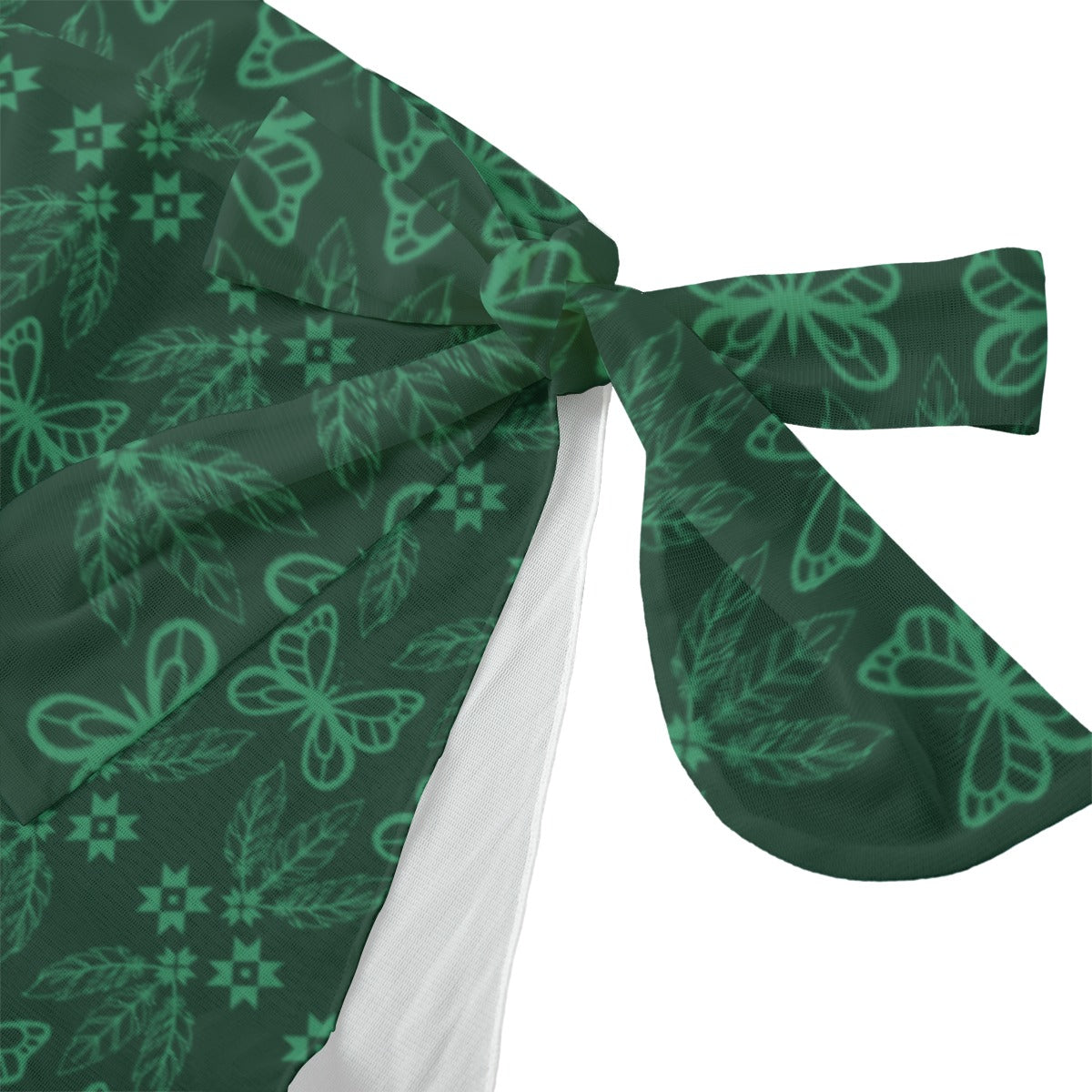 Butterfly Floral Sheer Lounge Thong Set