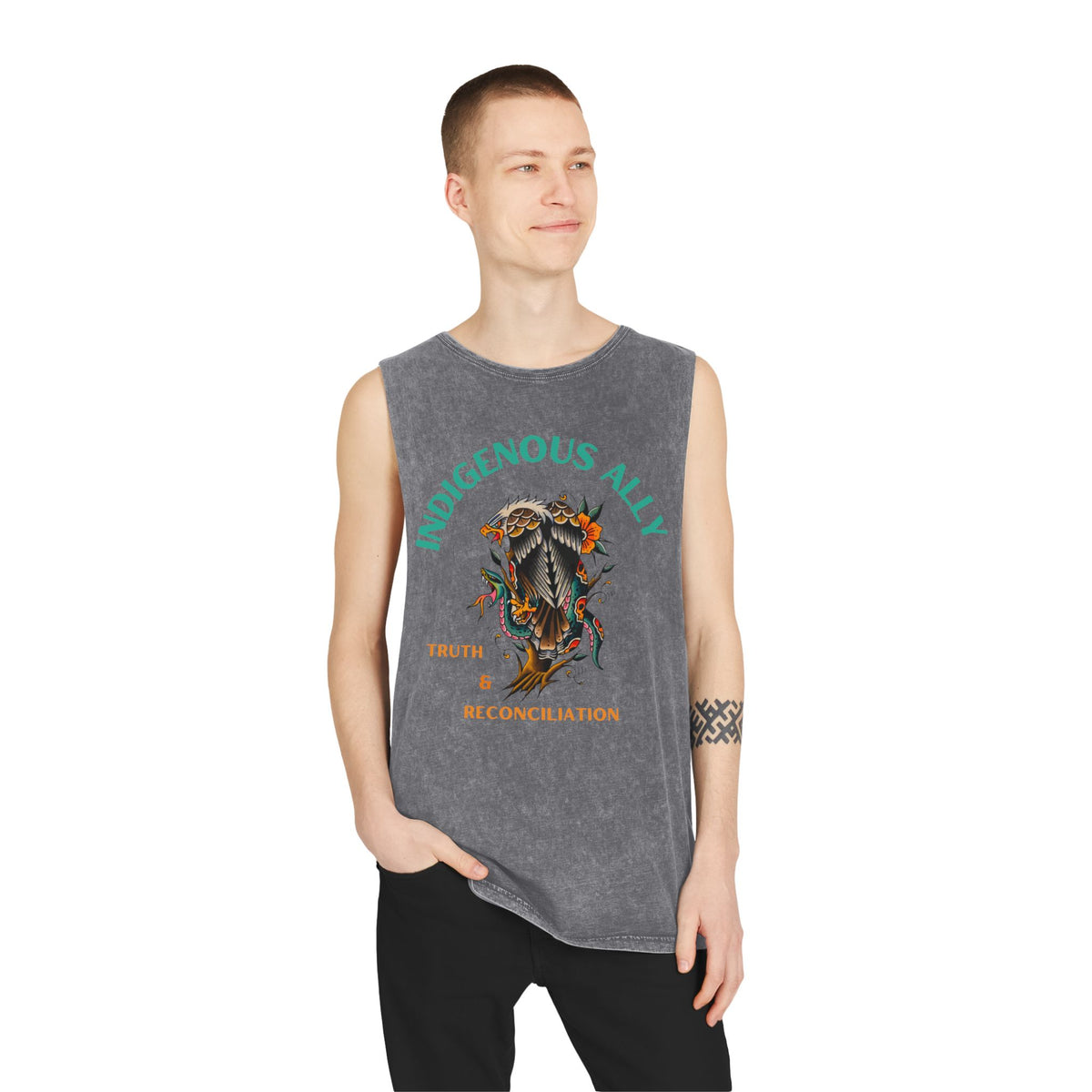 Indigenous Ally Stonewash Tank Top