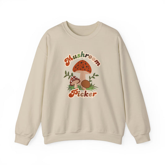 Mushroom Picker Heavy Blend Crewneck Sweatshirt