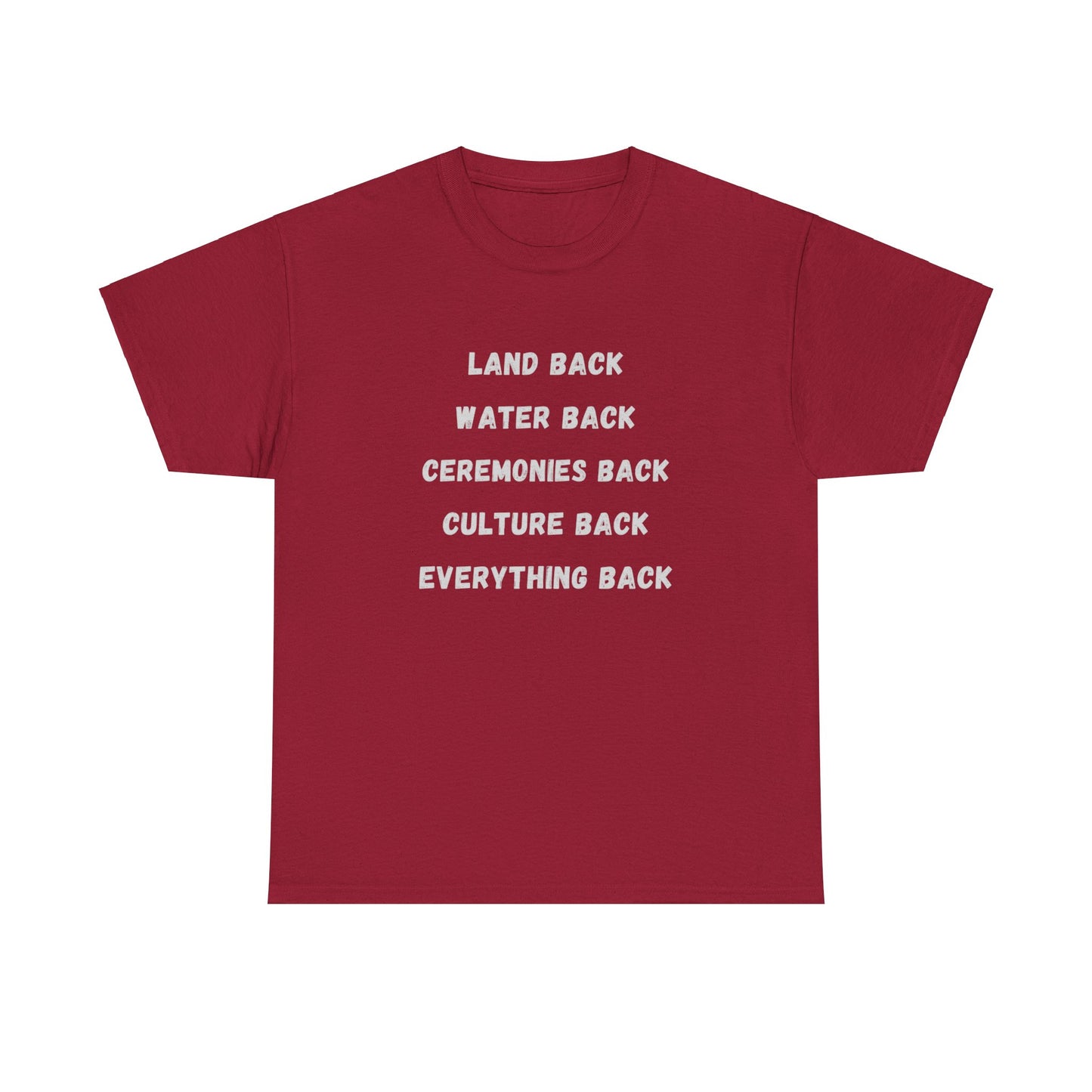 Land Back Heavy Cotton Tee