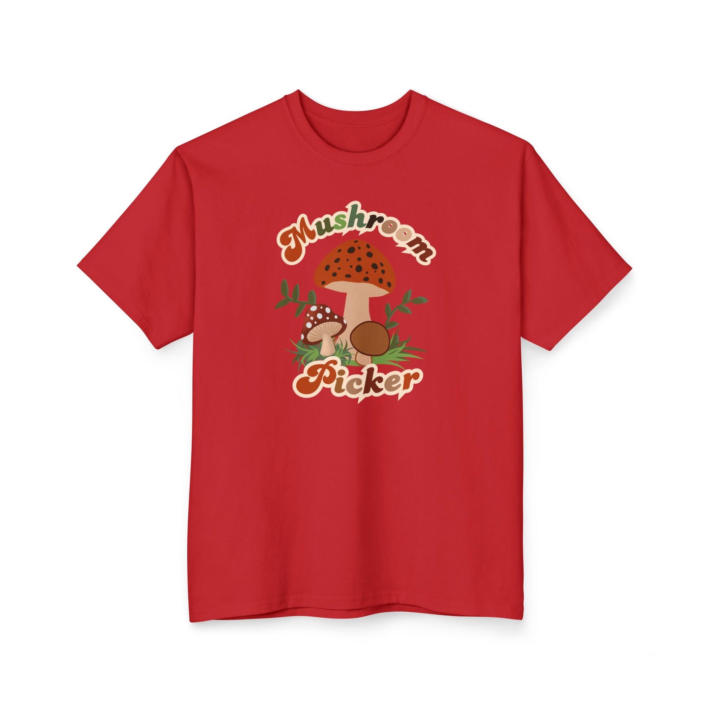 Mushroom Picker Cotton Tall T-Shirt