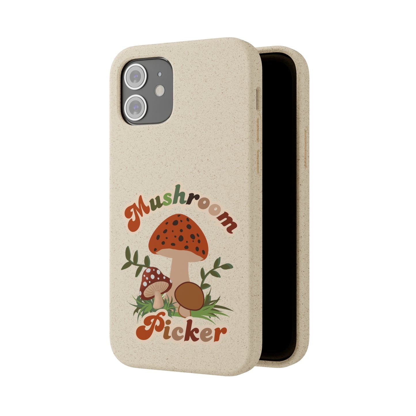 Biodegradable Bamboo Phone Cases Mushroom Picker