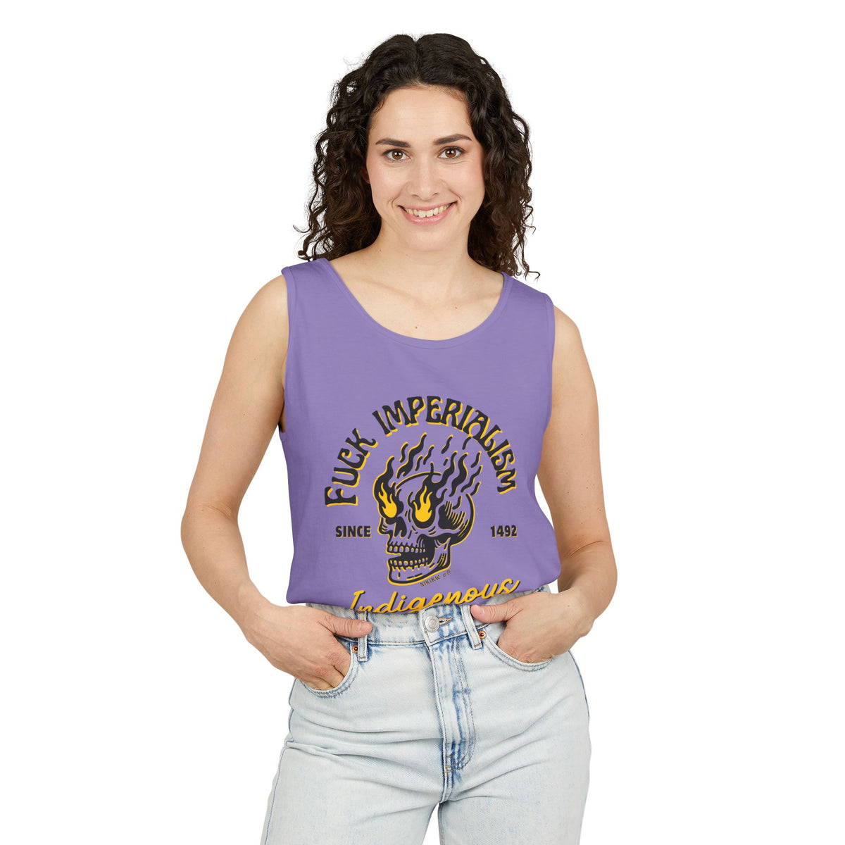 Fuck Imperialism Cotton Tank Top