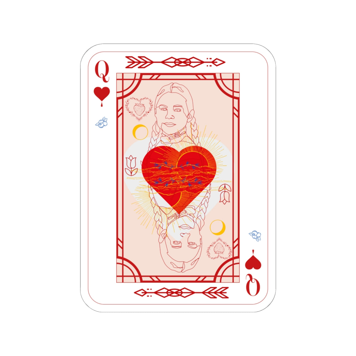 Queen of Hearts Stickers