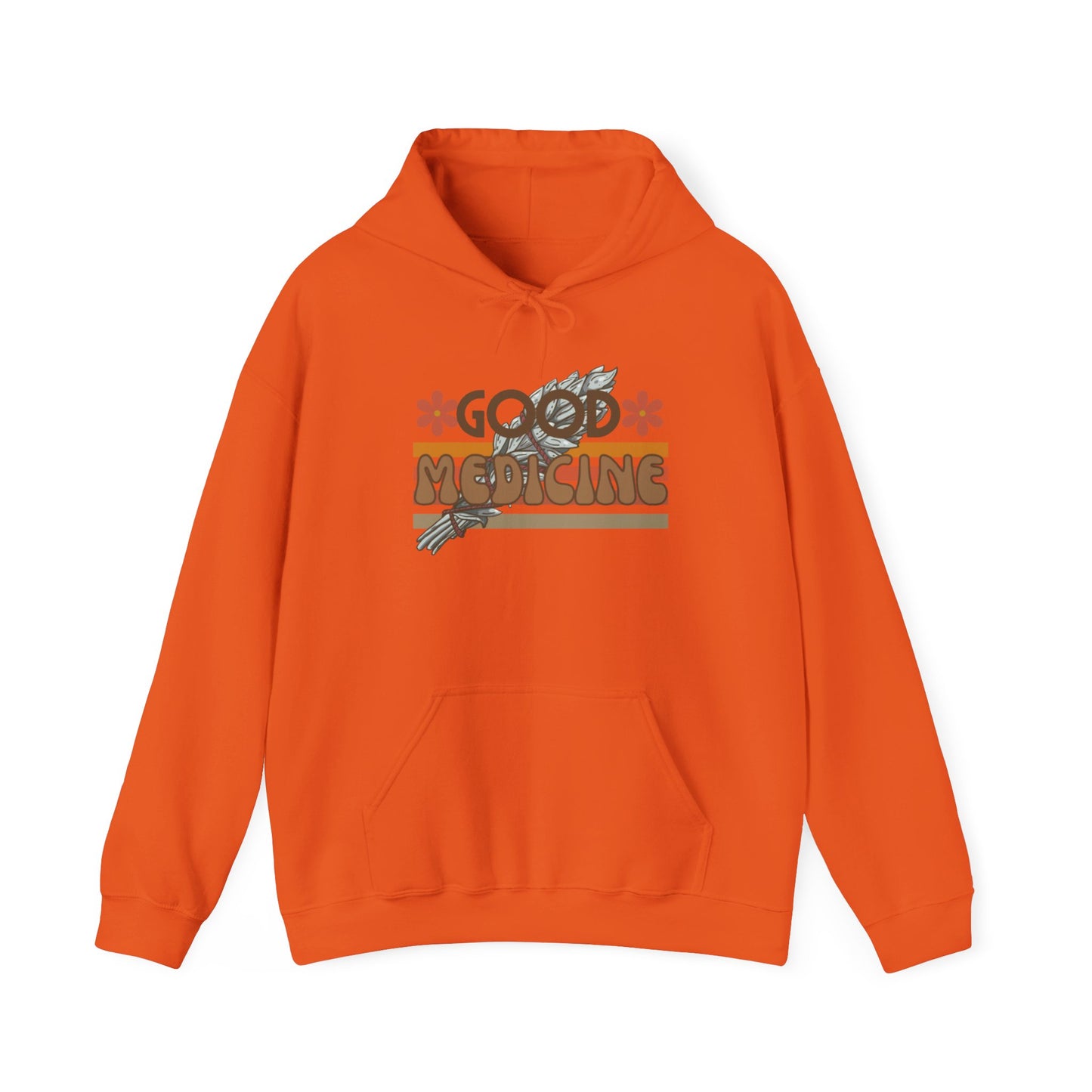 Good Medicine Native  Heavy Hooded Sweatshirt