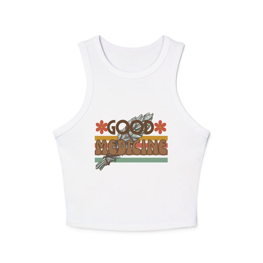 Good Medicine Micro Rib Racer Tank Top