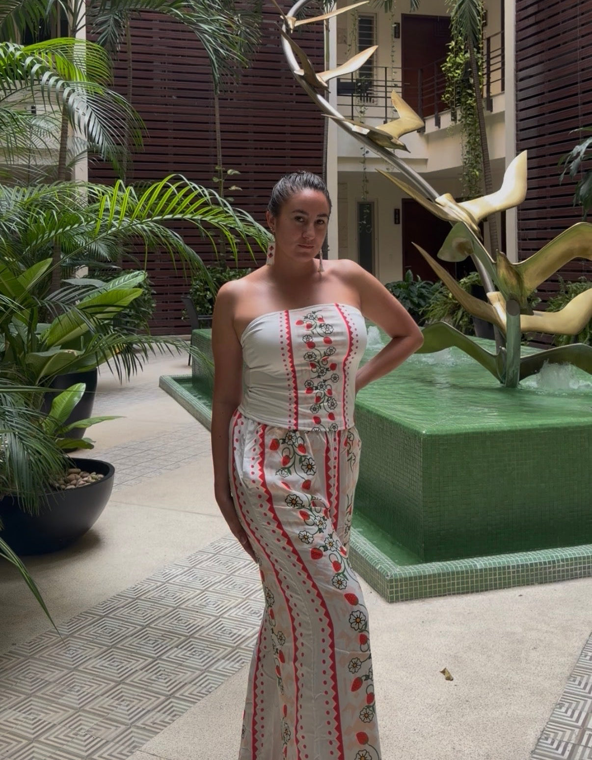 Strawberry Heart Berry Tube Top