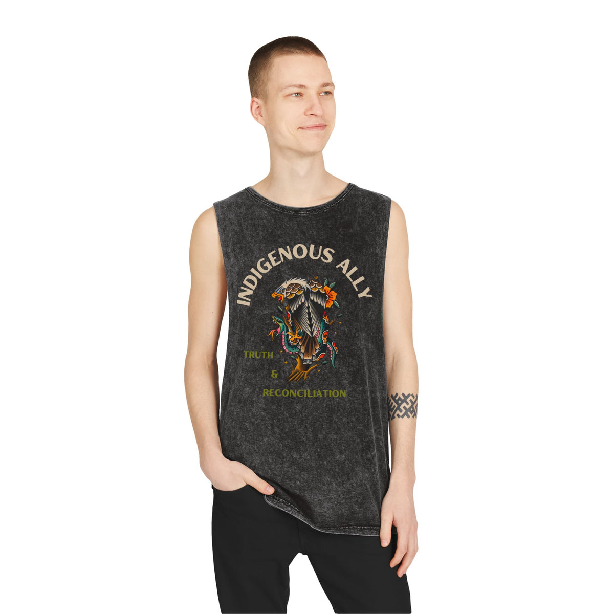 Indigenous Ally Stonewash Tank Top