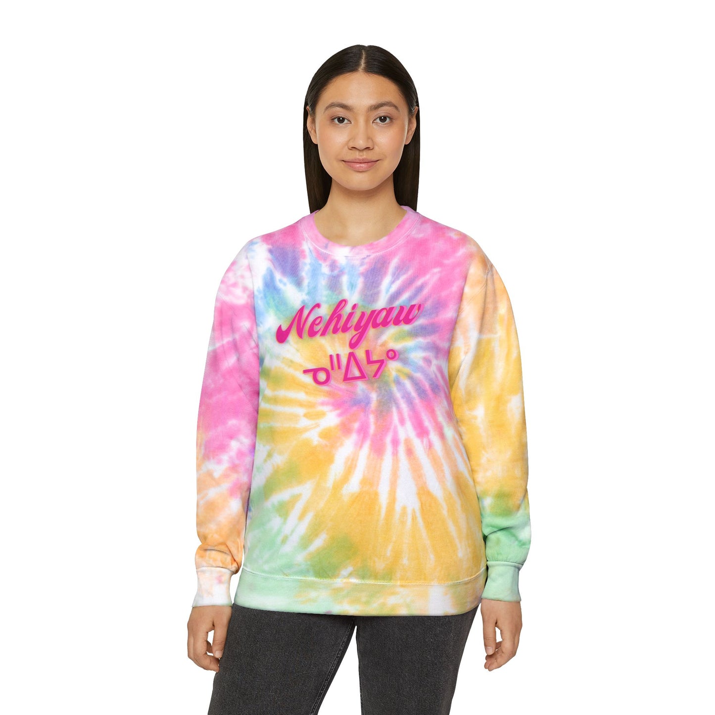 Nehiyaw Cree Tie-Dye Sweatshirt