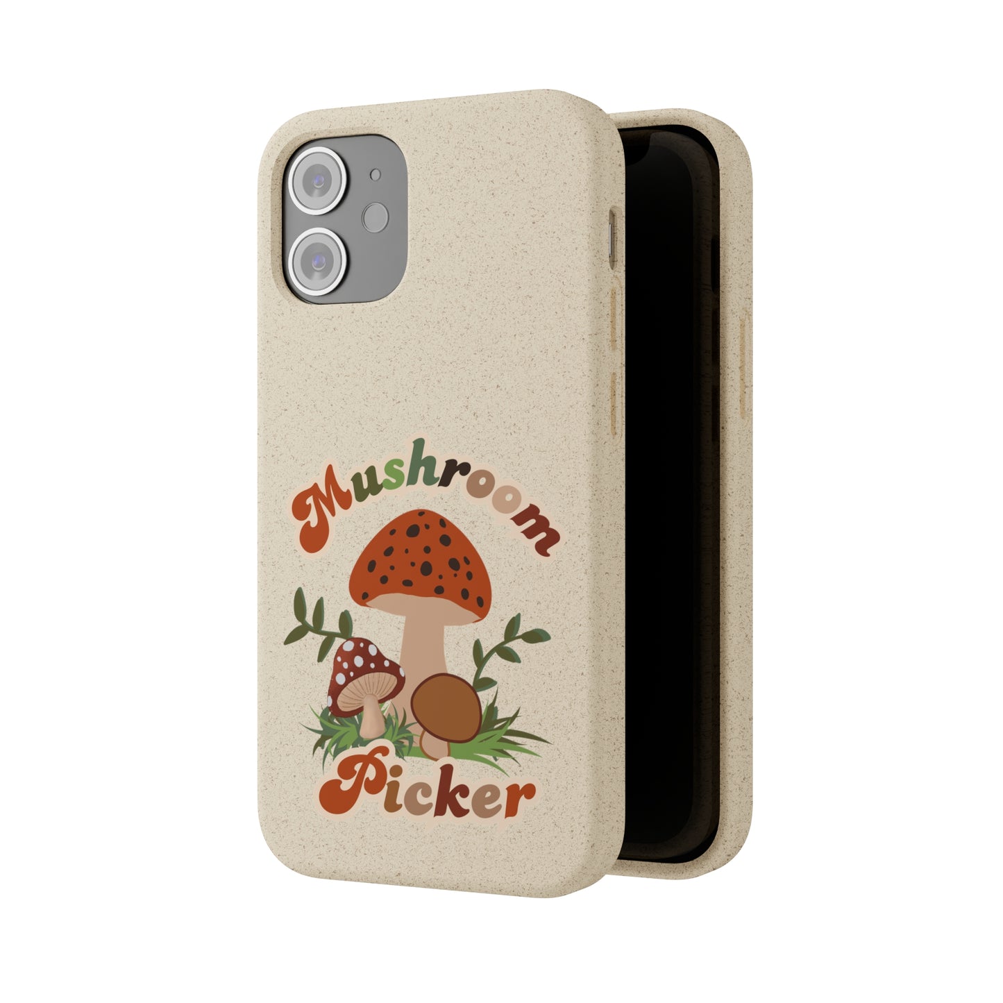 Biodegradable Bamboo Phone Cases Mushroom Picker