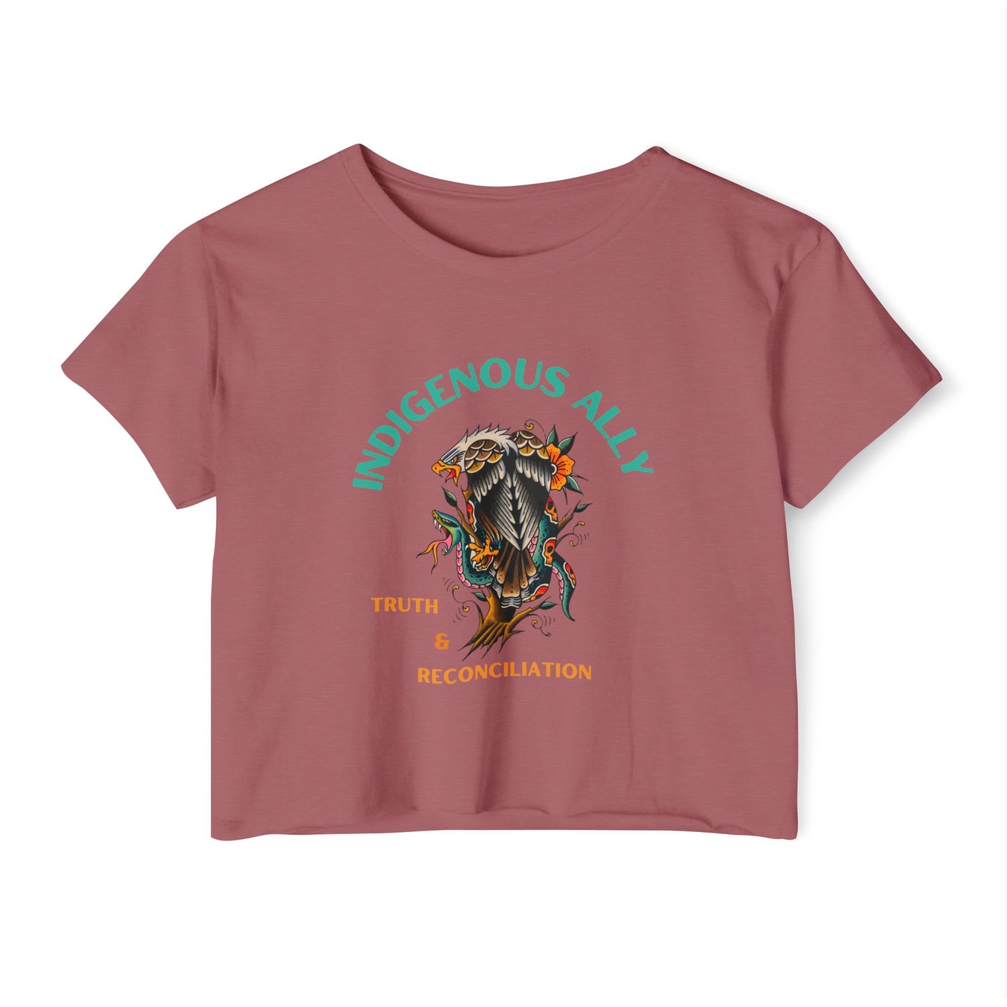 Indigenous Ally Tatty Crop Top