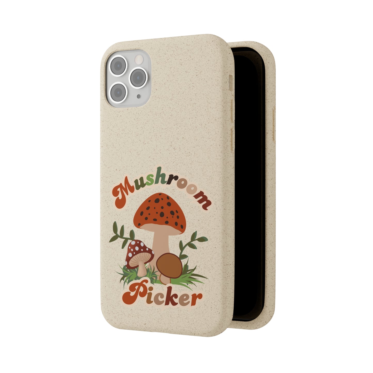 Biodegradable Bamboo Phone Cases Mushroom Picker