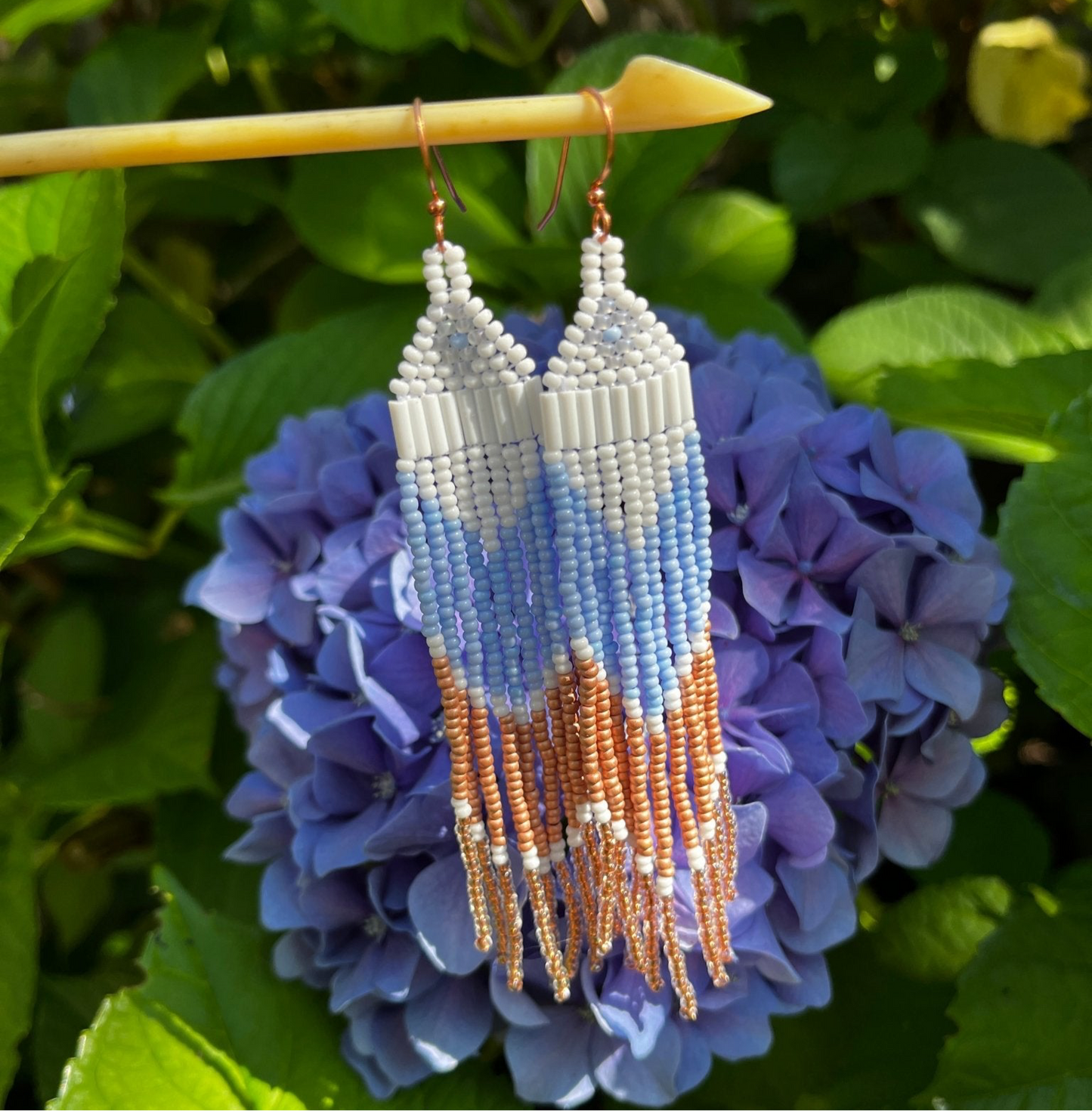 Native Copper Beaded Earrings