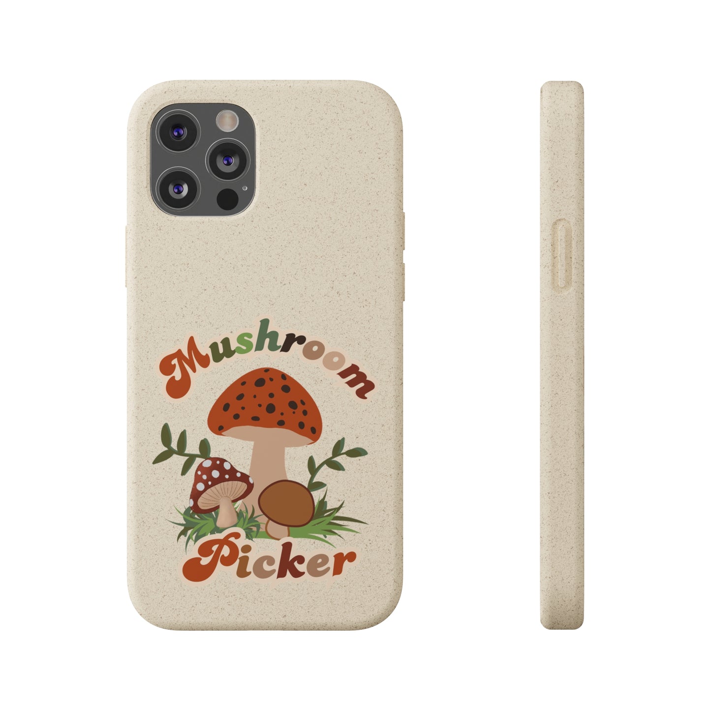 Biodegradable Bamboo Phone Cases Mushroom Picker