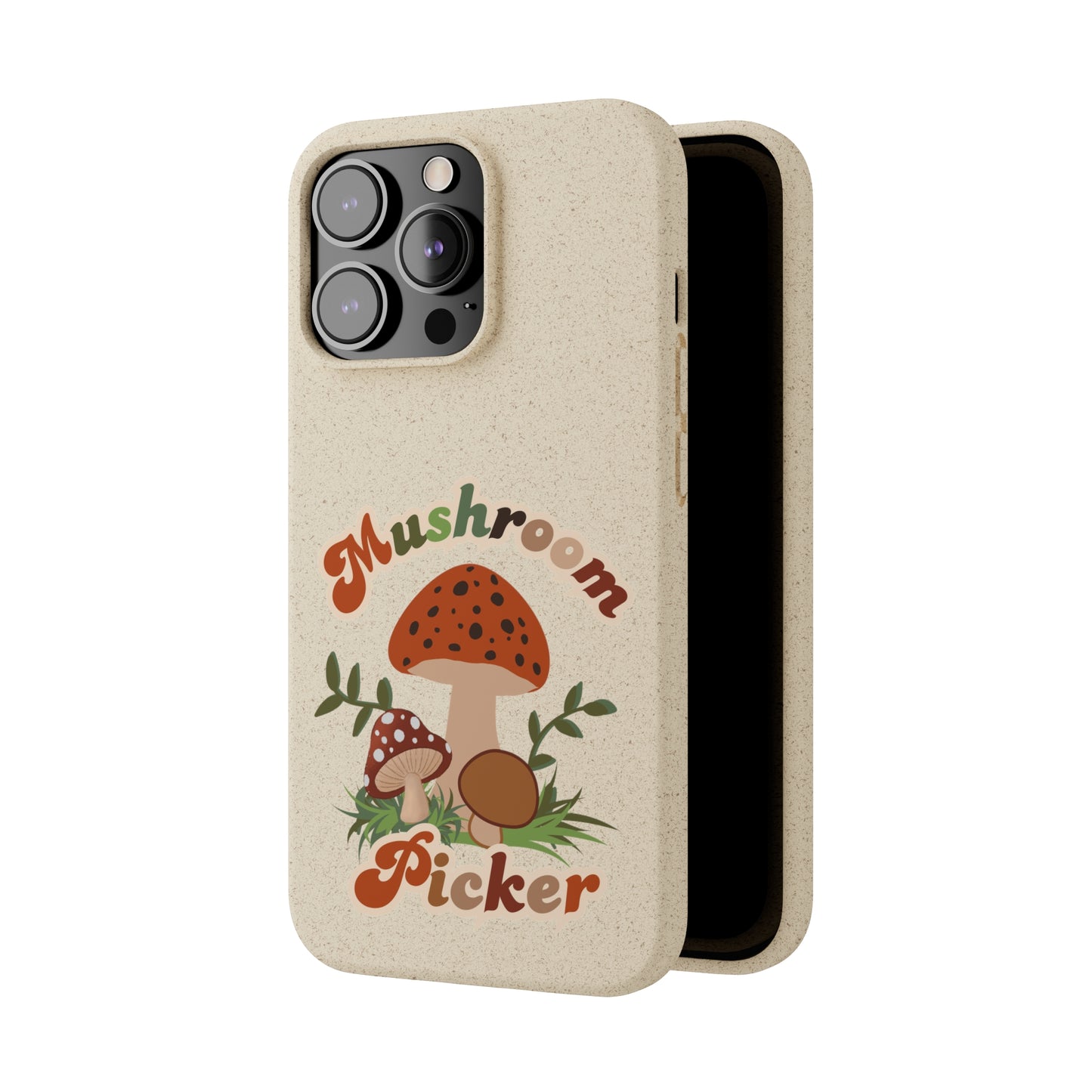 Biodegradable Bamboo Phone Cases Mushroom Picker