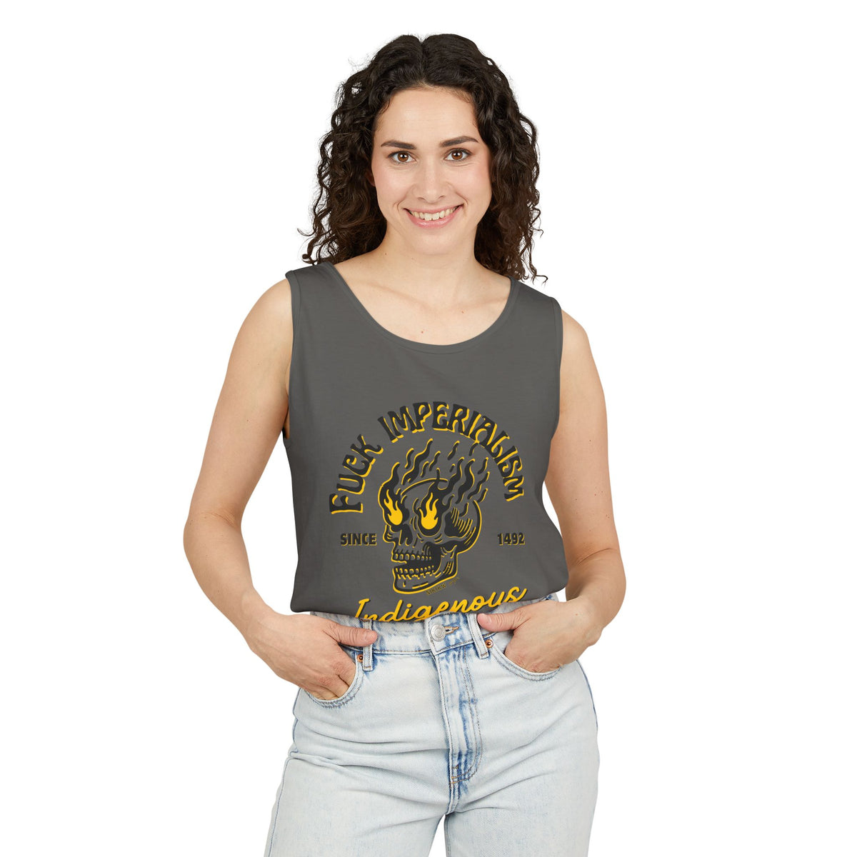 Fuck Imperialism Cotton Tank Top