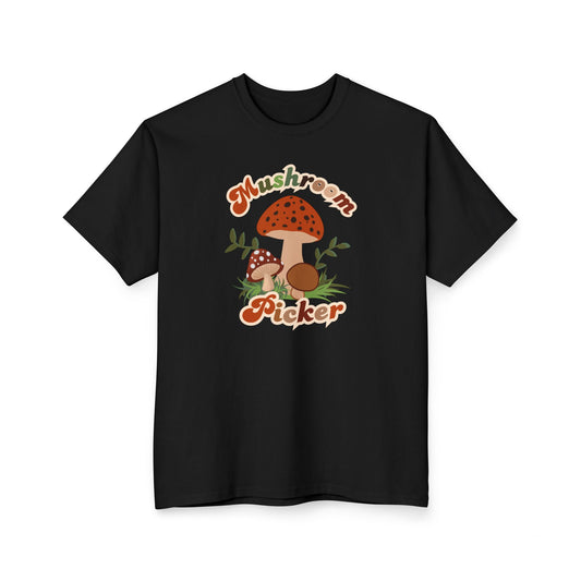 Mushroom Picker Cotton Tall T-Shirt