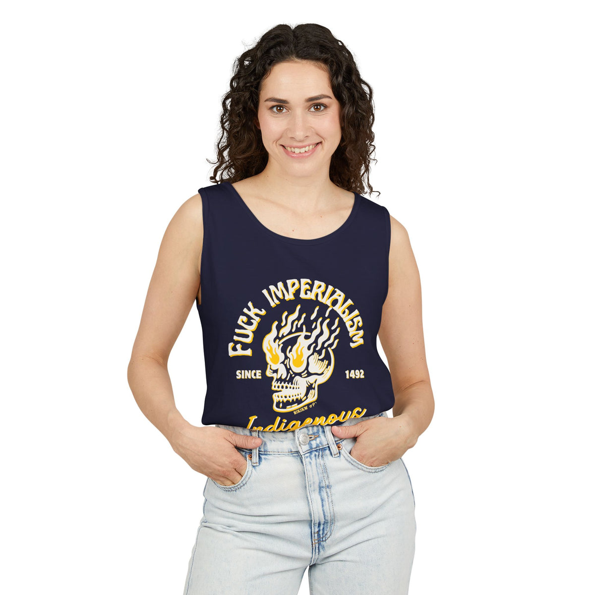 Fuck Imperialism Cotton Tank Top