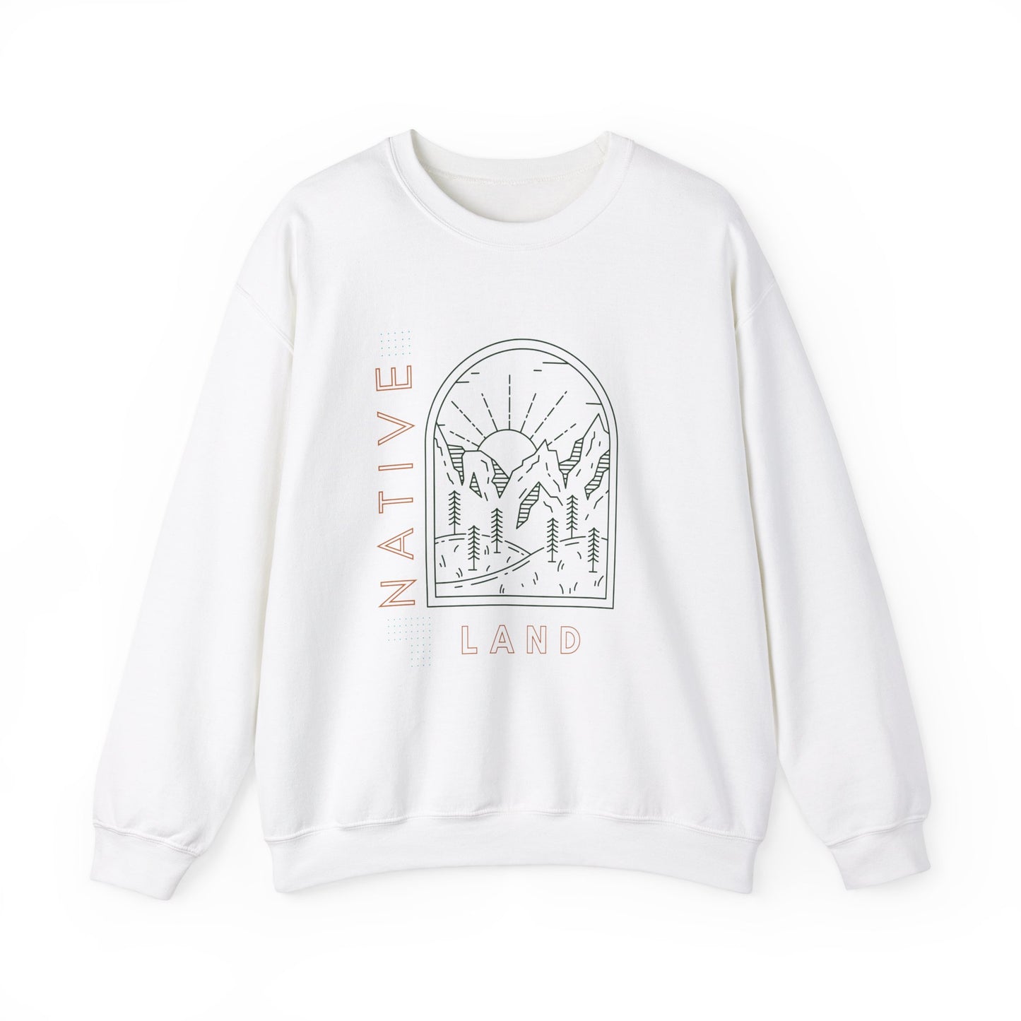 Native Land Heavy Blend Crewneck Sweatshirt