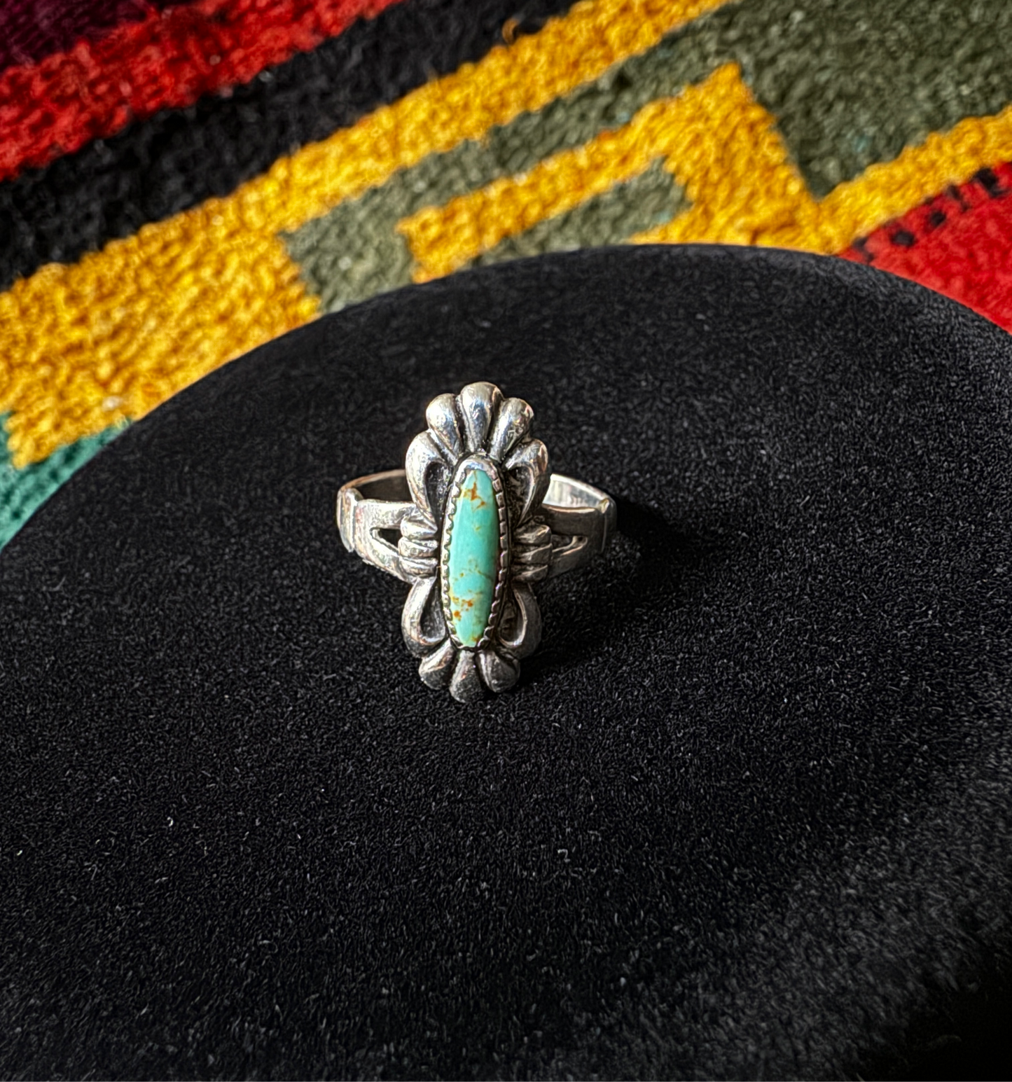 Vintage Bell Trading Post Turquoise Sterling Silver Ring