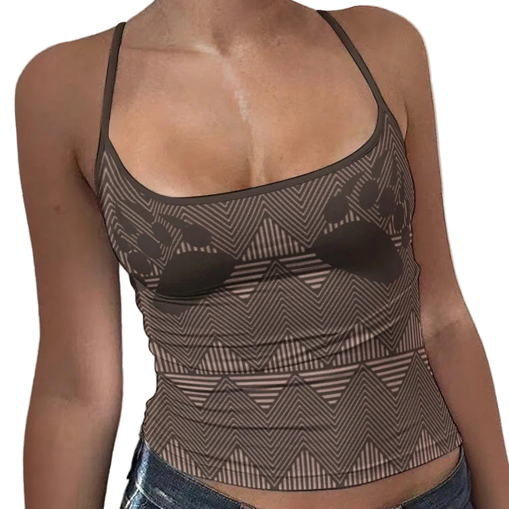 Bear ᒪᐢᑲᐧ maskwa Spaghetti Strap Tank Top