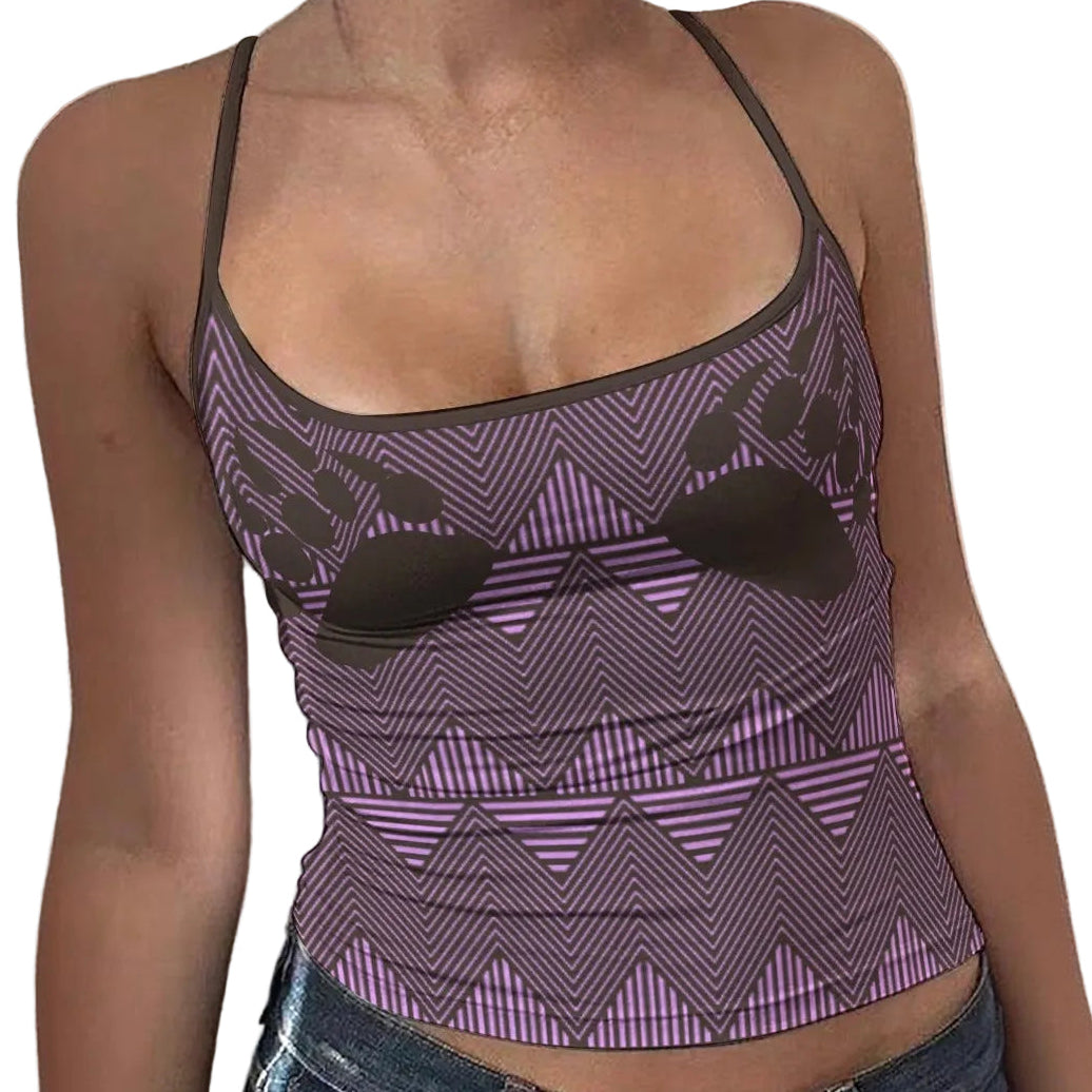 Bear ᒪᐢᑲᐧ maskwa Spaghetti Strap Tank Top