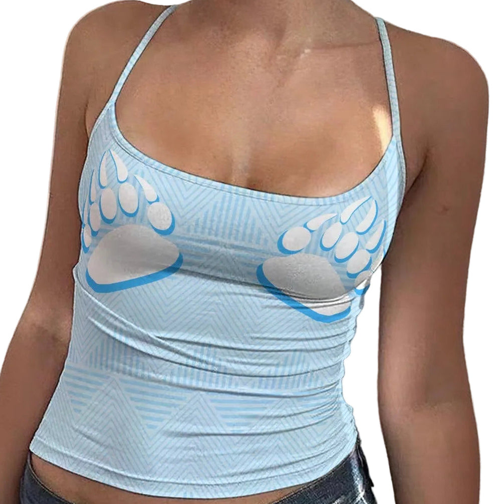 Bear ᒪᐢᑲᐧ maskwa Spaghetti Strap Tank Top