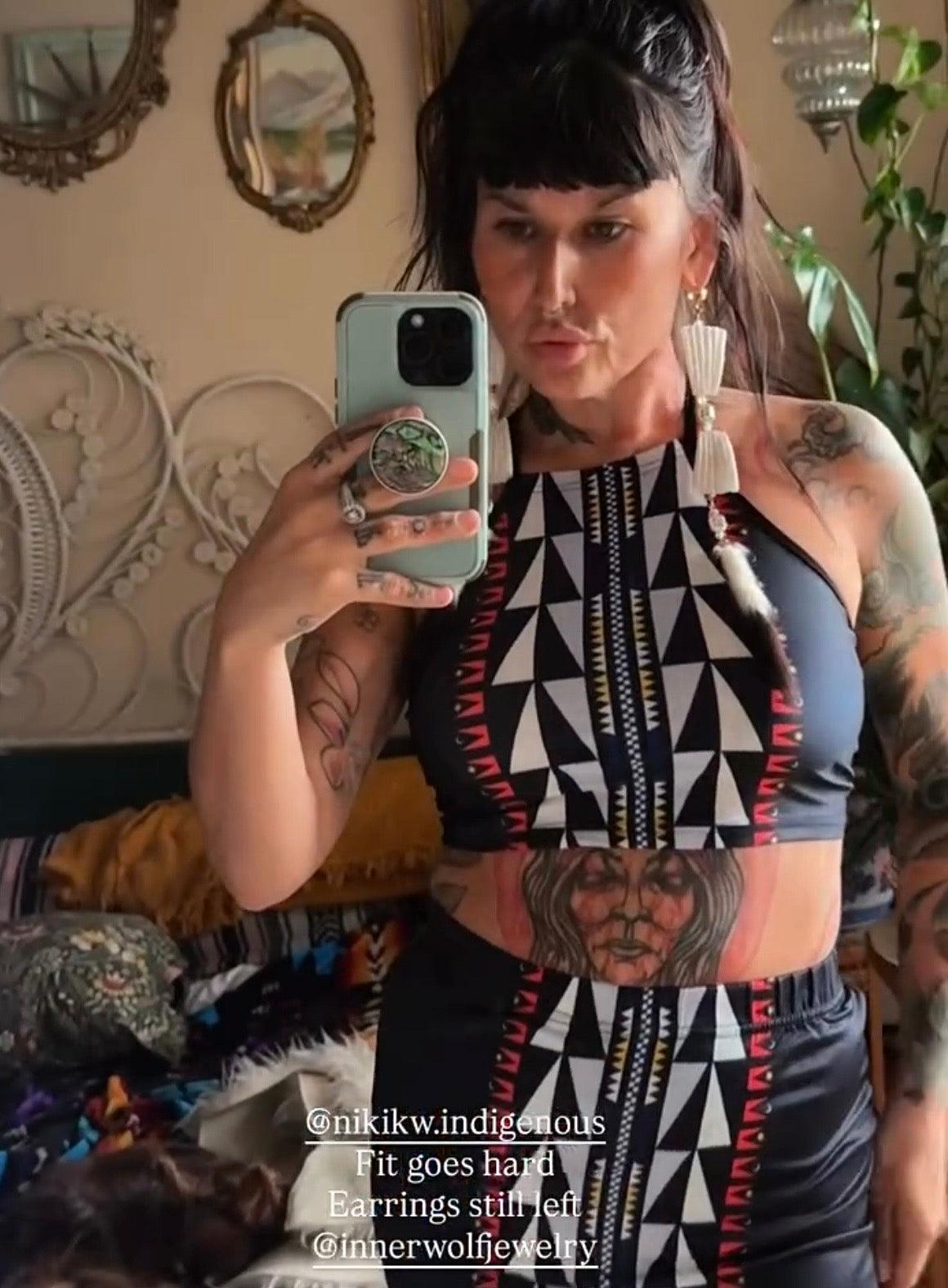 Moon and Sun Halter Crop Top