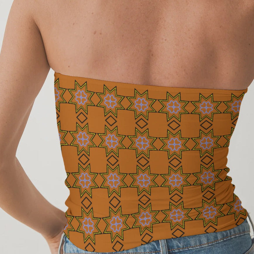 Cree Floral Tube Top Indigenous fashion