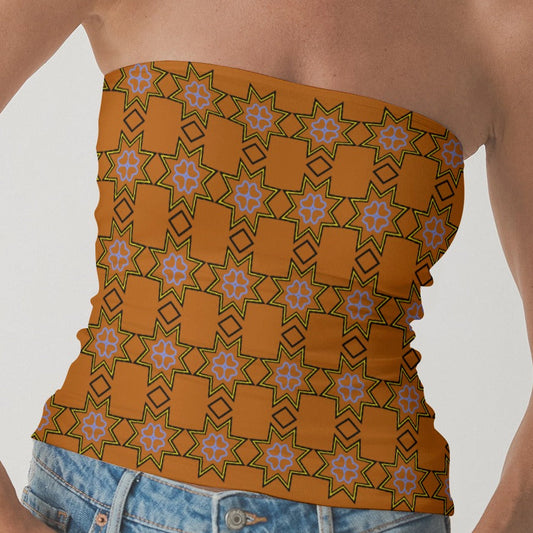 Cree Floral Tube Top Indigenous fashion