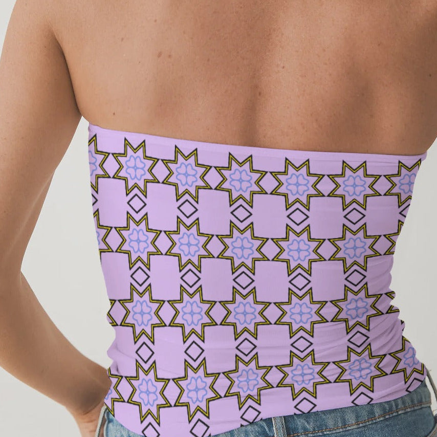 Cree Floral Tube Top Indigenous fashion