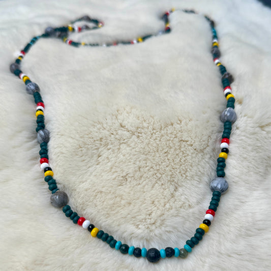 Beaded Necklace 32”