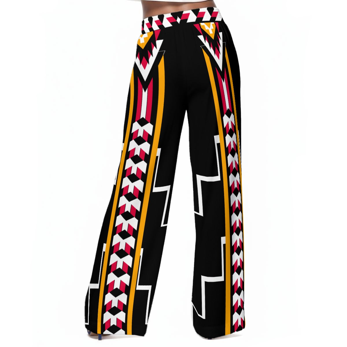 Four Directions Flowy Wide-Leg Pants 100% Rayon Indigenous apparel native owned