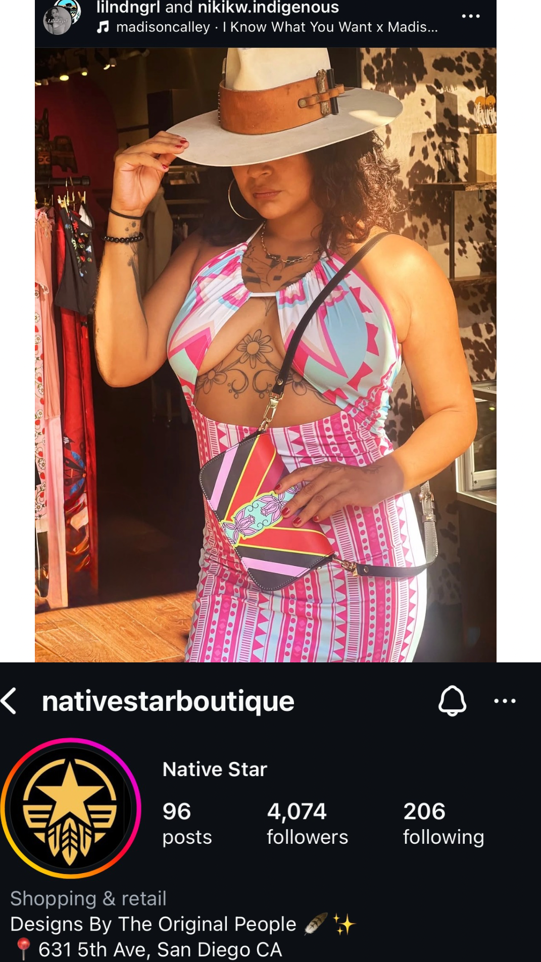 Native Star Cami  Dress