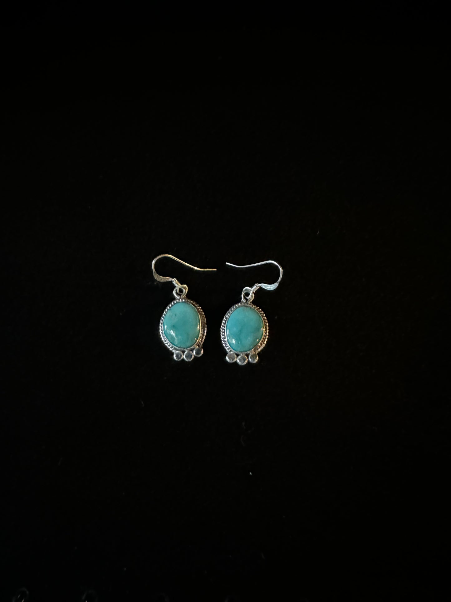 Navajo Sterling Silver Turquoise Dangling Eaarring's