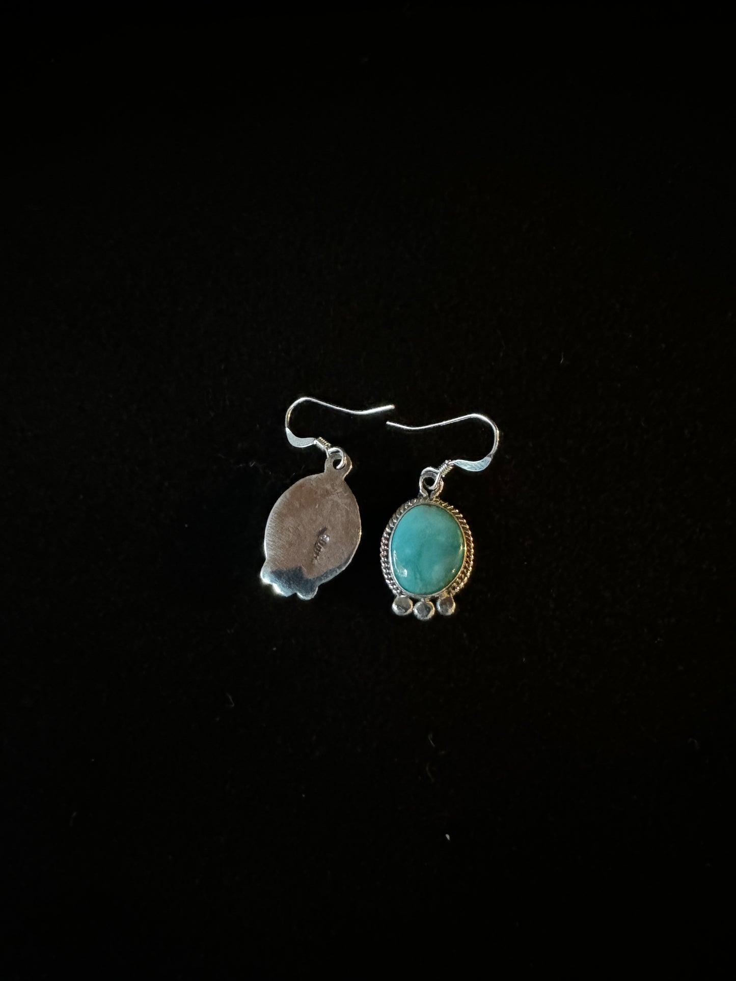 Navajo Sterling Silver Turquoise Dangling Eaarring's