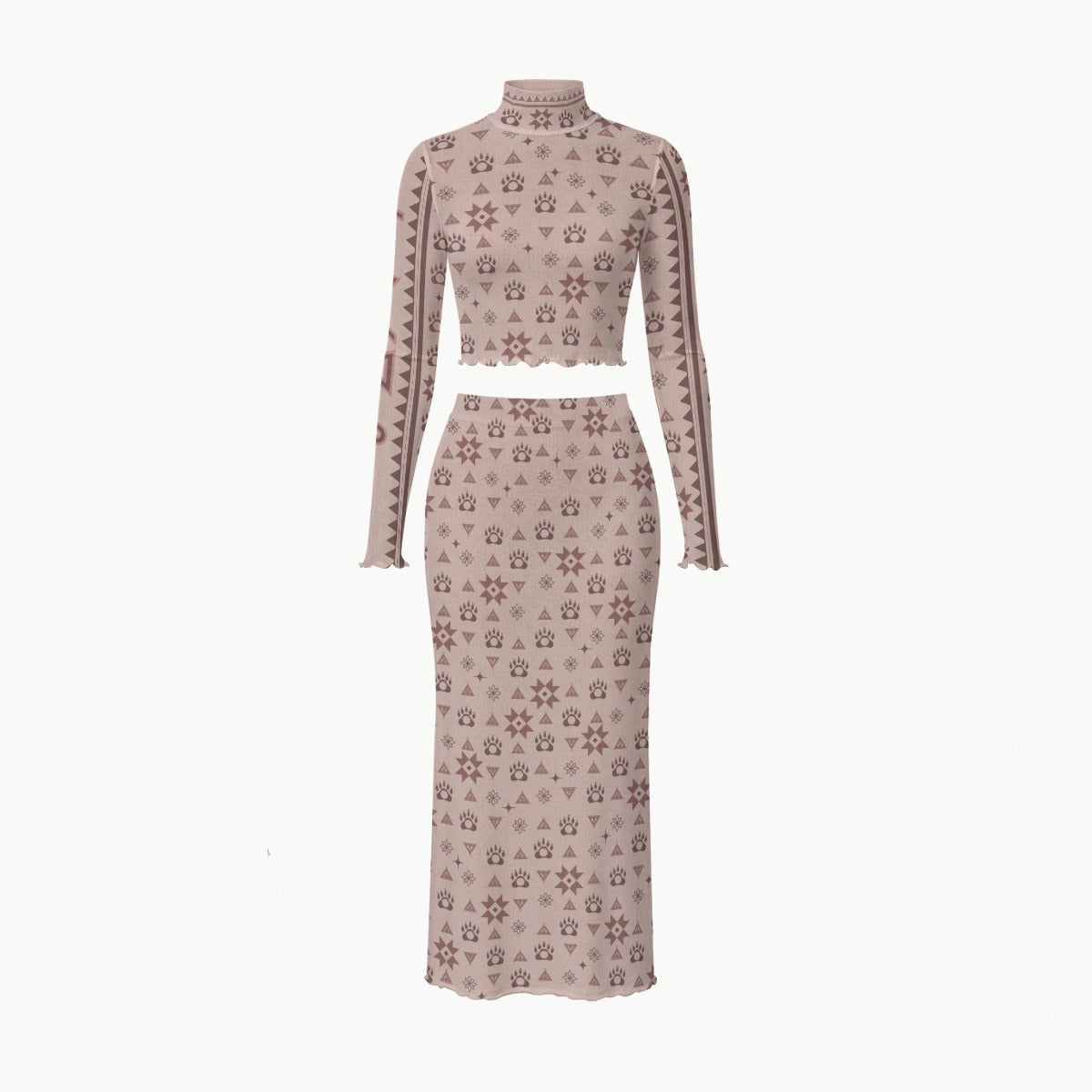 Indigenous womens fashion apparel skirt set
