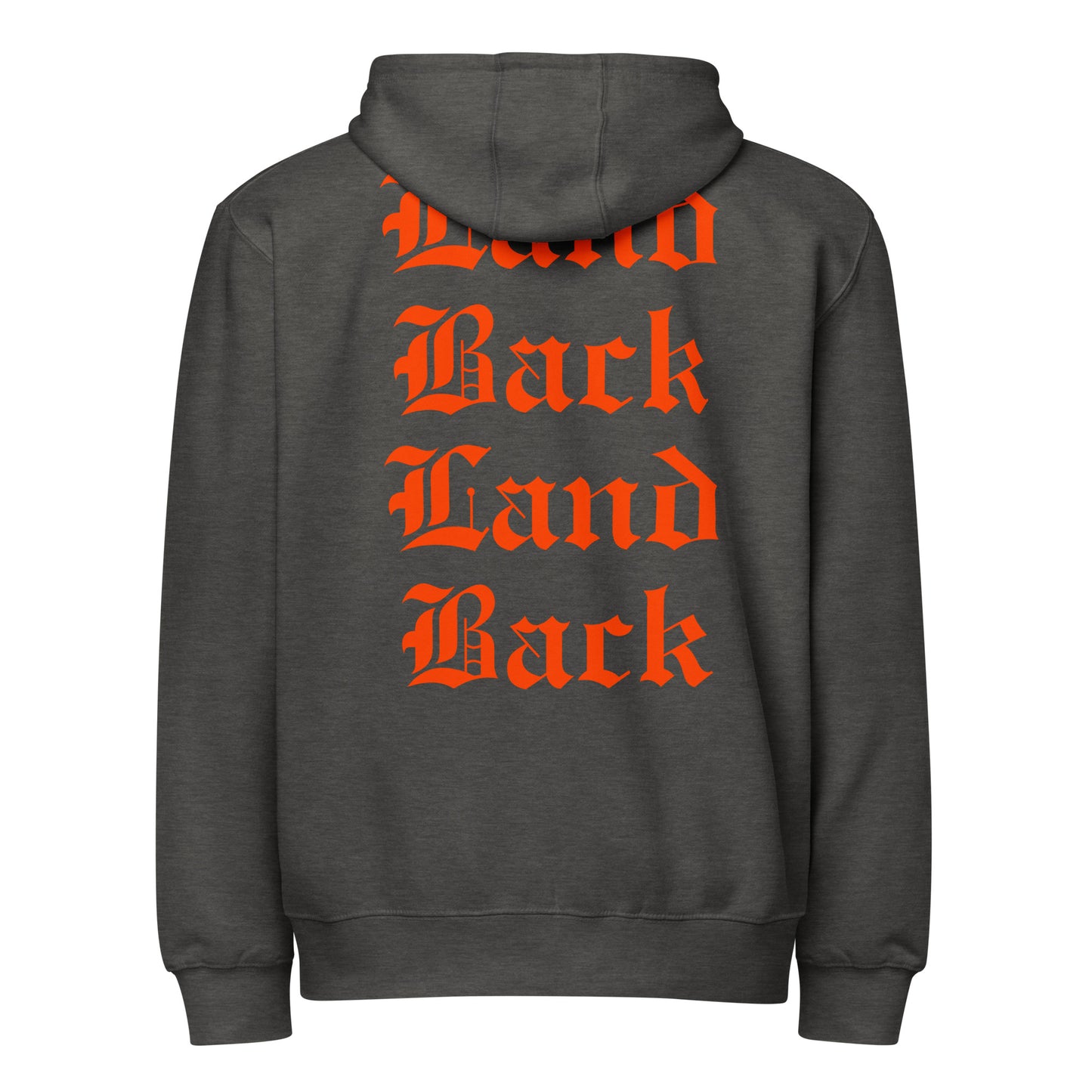 Land Back full zip hoodie