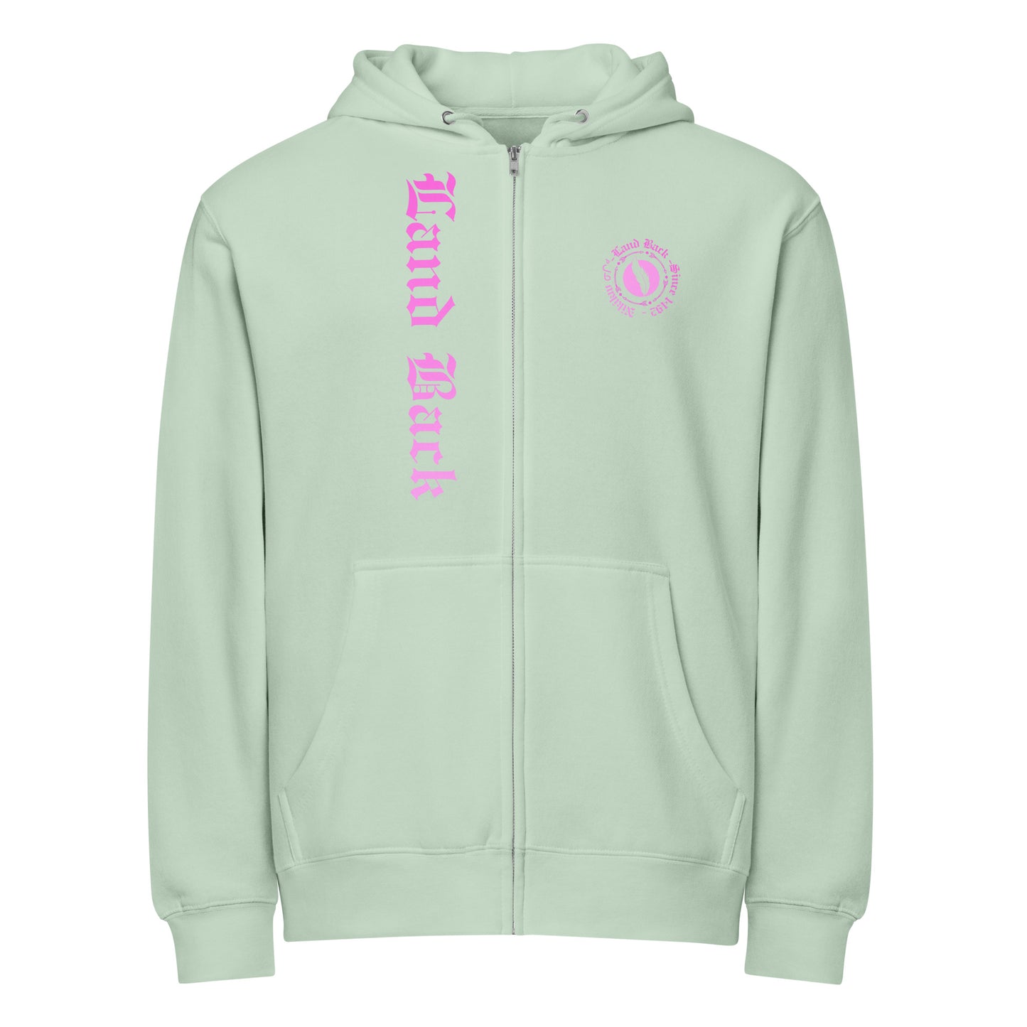 Land Back full zip hoodie