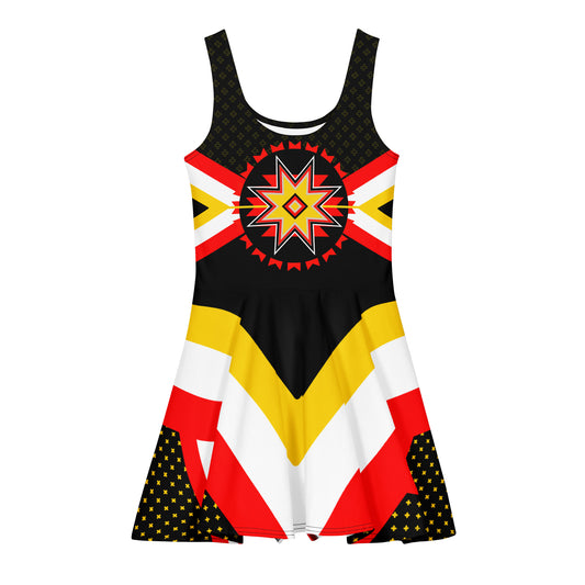 Medicine Wheel Cotton skater dress