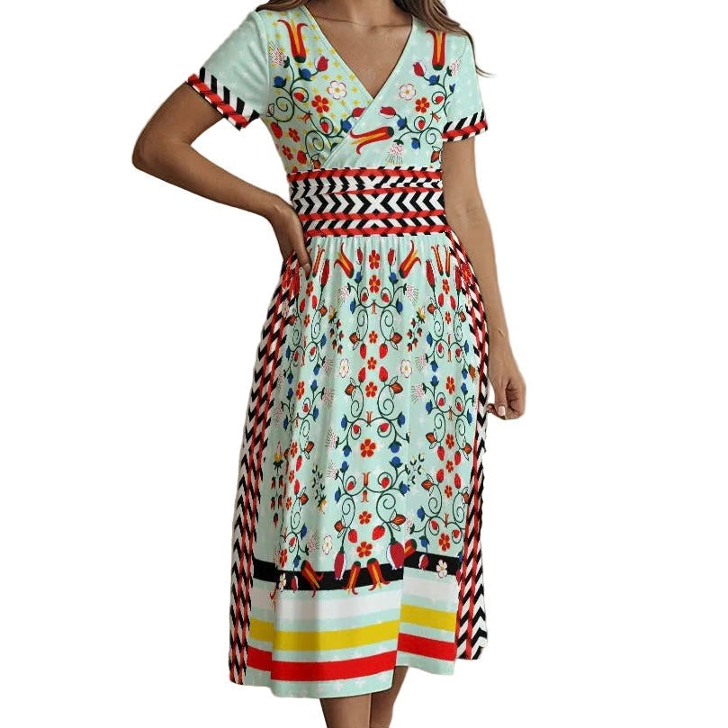 Modish Cree Floral Neechie Midi Dress