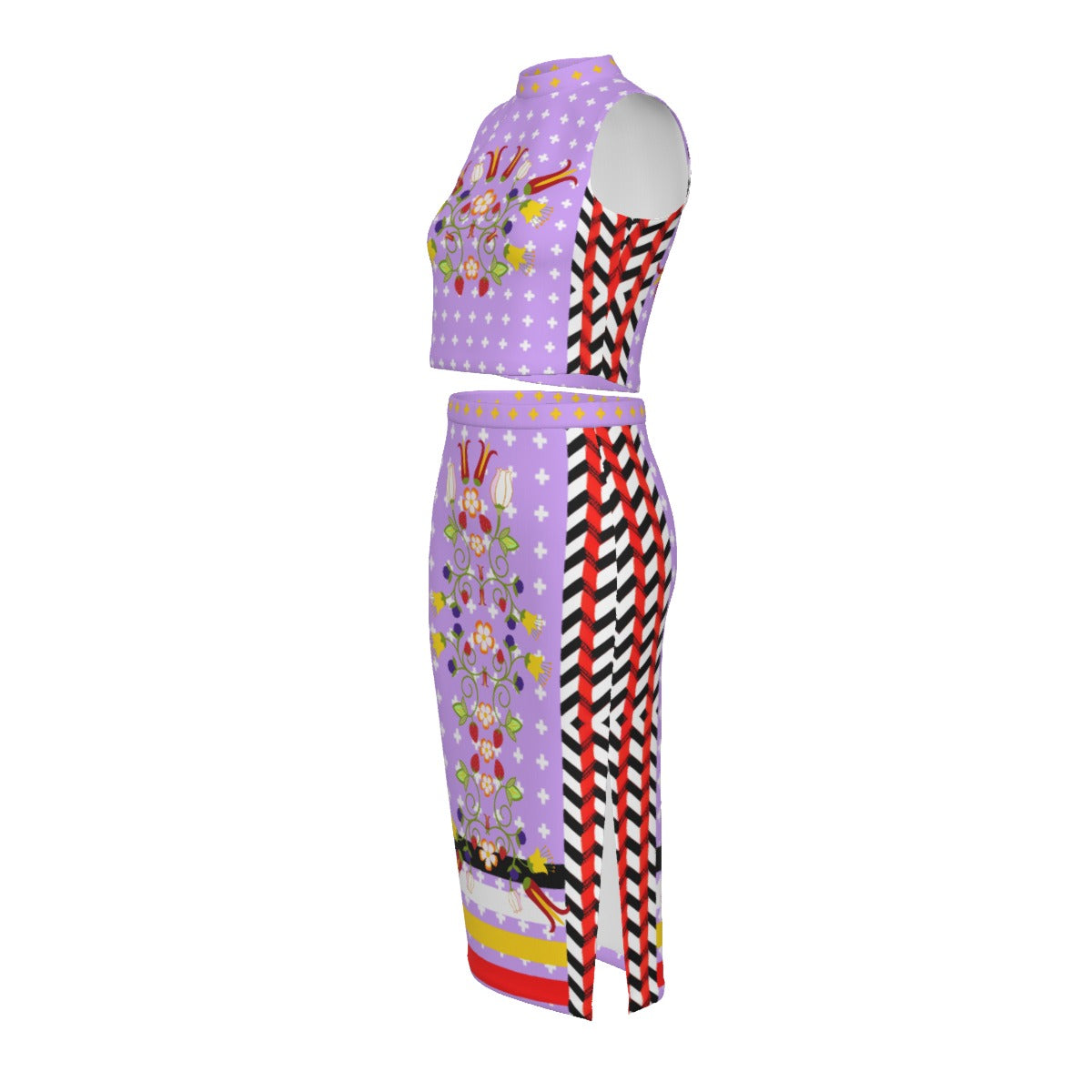 Modish Neechie Pencil Skirt Set native purple Indigenous 