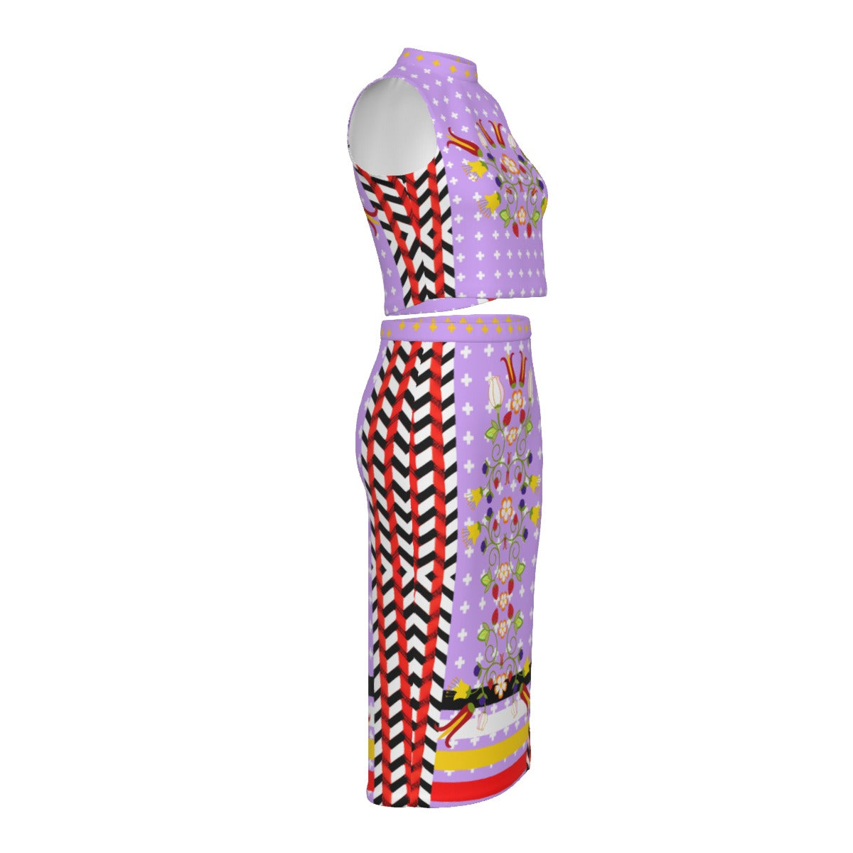 Modish Neechie Pencil Skirt Set native purple Indigenous 