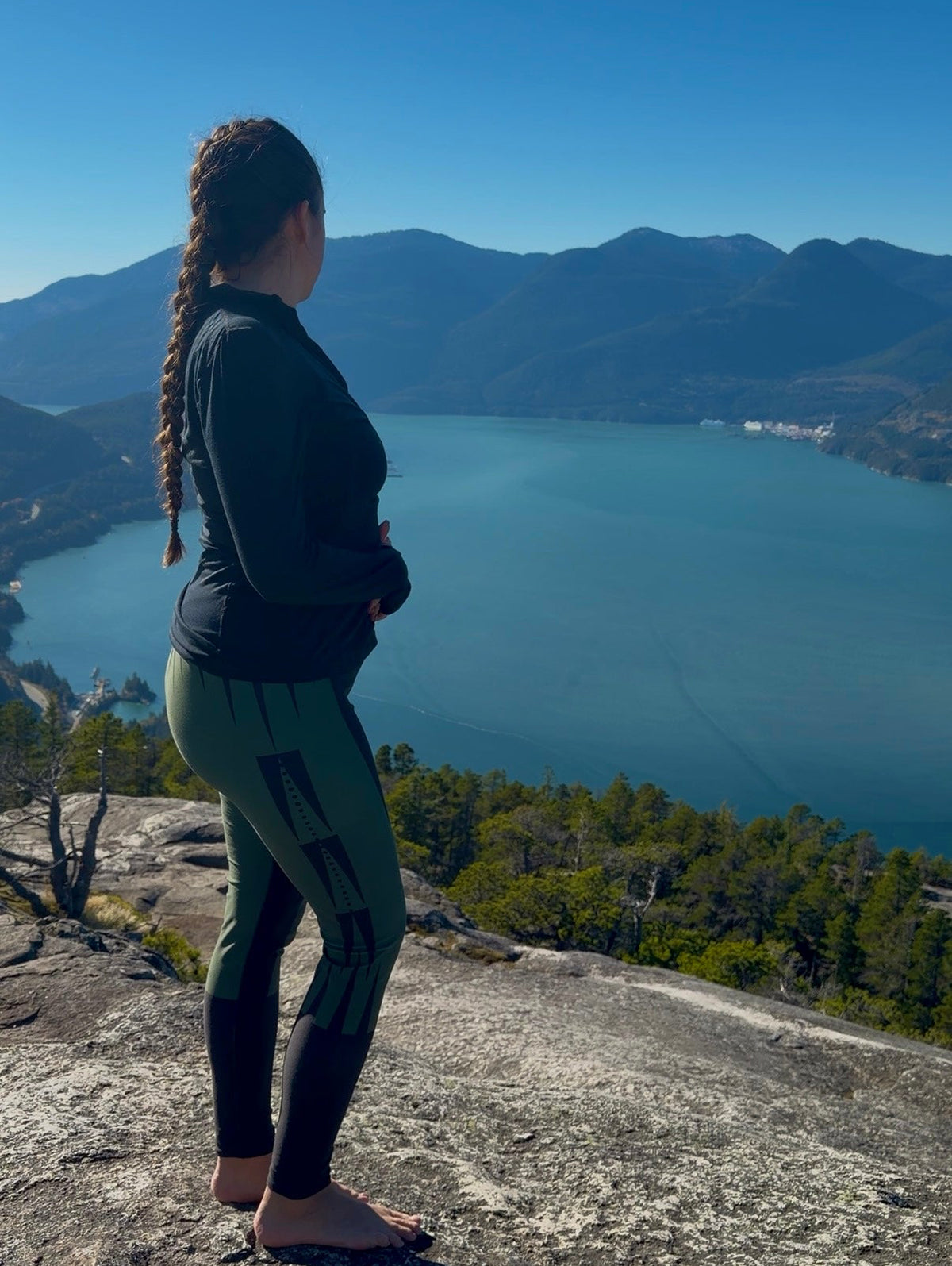 Native Print Yoga Leggings Indigenous owned 