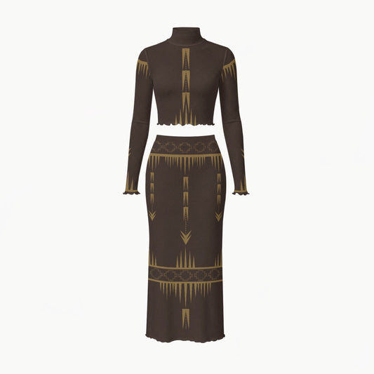 NTV osâw sesipâskwat ᐅᓵᐤ  ᓭᓯᐹᐢᑲᐧᐟ Mesh Skirt Set