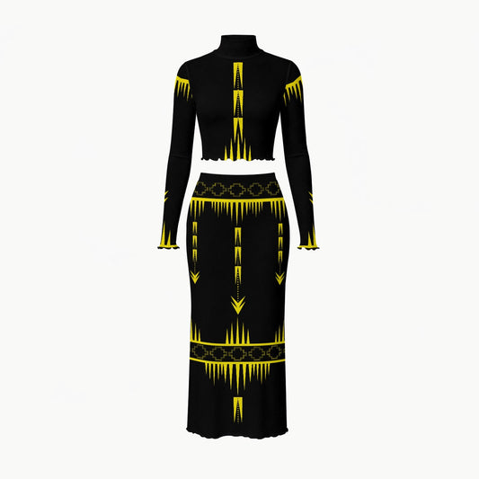 NTV osâwisowin ᐅᓵᐃᐧᓱᐃᐧᐣ Mesh Skirt Set