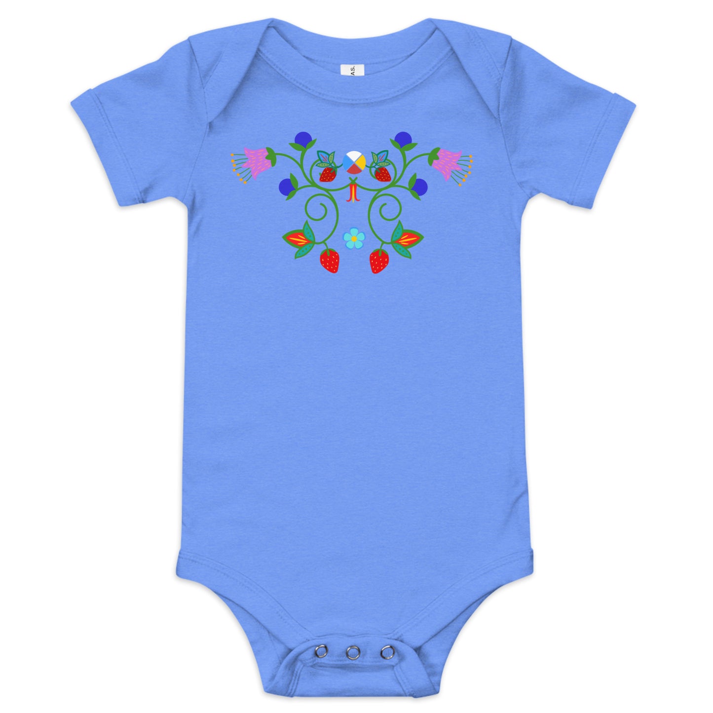 Native Baby Indigenous Floral Cotton Long Sleeve Bodysuit toddler
