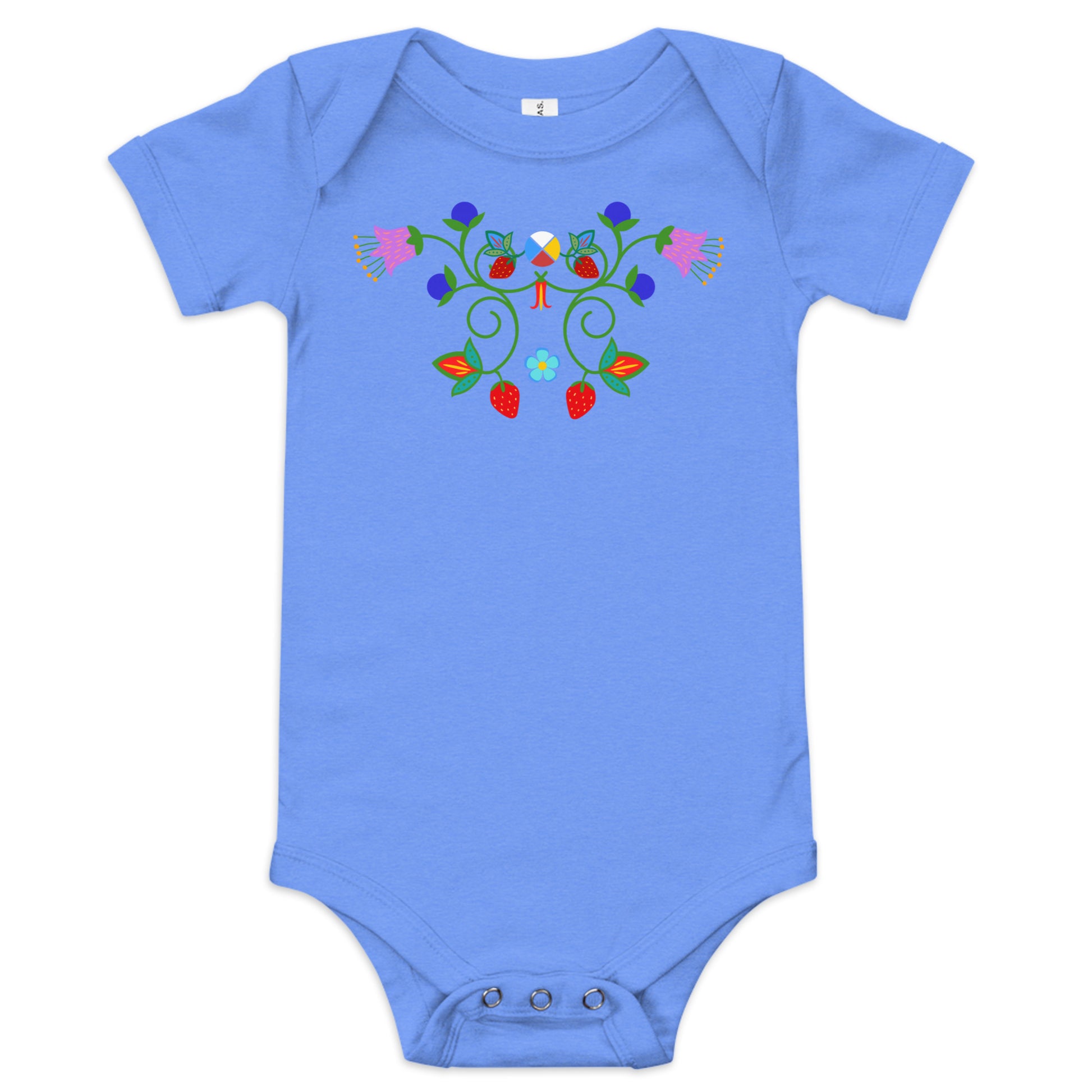 Native Baby Indigenous Floral Cotton Long Sleeve Bodysuit toddler