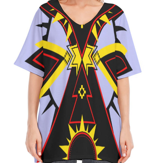 Indigenous Fashion Shooting Star Kimmono Sleeve Cotton T-shirt 