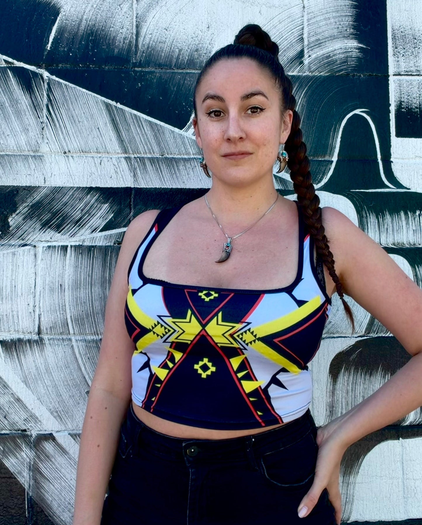 Indigenous fashion apparel native Shooting Star Tank Top